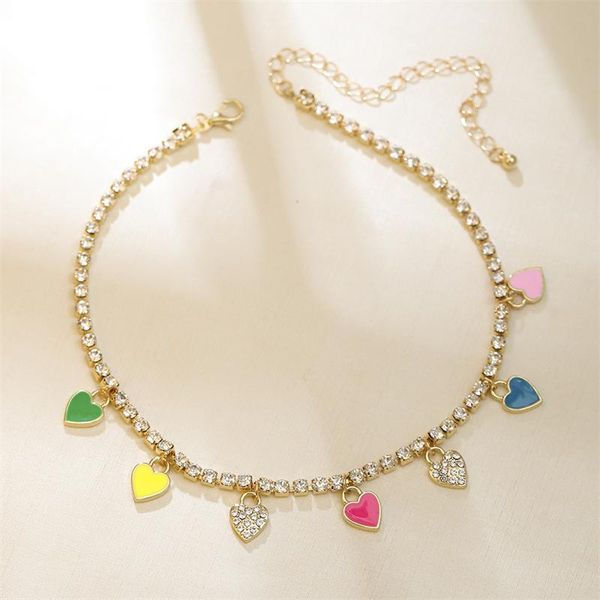 

pendant necklaces luxury red cherry crystal tennis chain women's necklace btterfly charm cute female rhinestone jewelry gift, Silver
