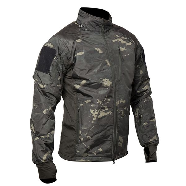 

mege men's tactical jacket coat fleece camouflage military parka combat army outdoor outwear lightweight airsoft paintball gear 211105, Black;brown