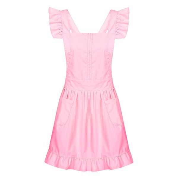 

aprons petite maid pleated retro apron kitchen cooking clean fancy dress cosplay costume lace outfit with pockets and ruffle