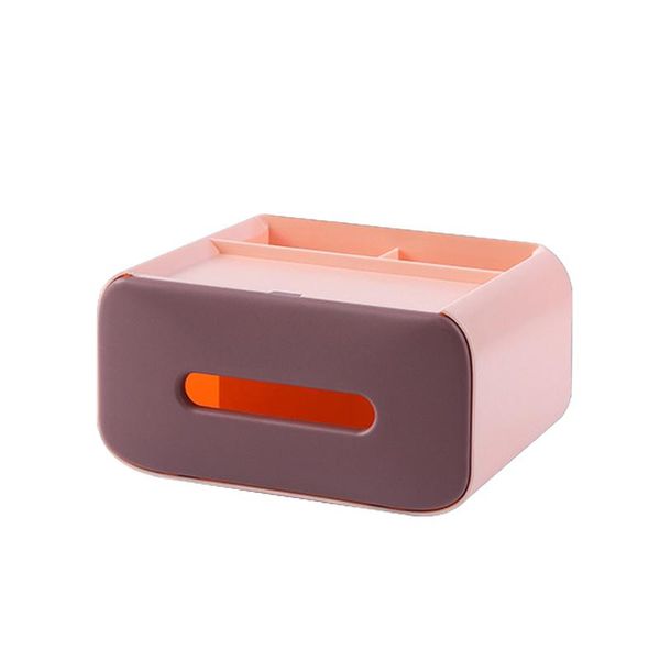 

tissue boxes & napkins home remote control bathroom multi function space saving compartment abs desk storage bedroom car use box office supp
