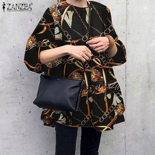 

women's blouses & shirts ruffle blouse women autumn casual chemise elegant 2022 fashion long sleeve blusas vintage printed shirt ol o, White