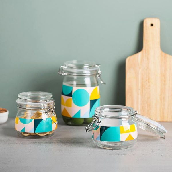 

storage bottles & jars printing glass airtight jar household passion fruit honey pickled bottle