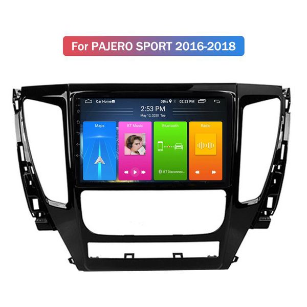 Porcellana Giocatore DVD della macchina da 9 pollici della fabbrica per Mitsubishi Pajero Sport 2016-2018 Link a specchio DVR GPS Navigazione Android Wifi Bluetooth Kit vivavoce