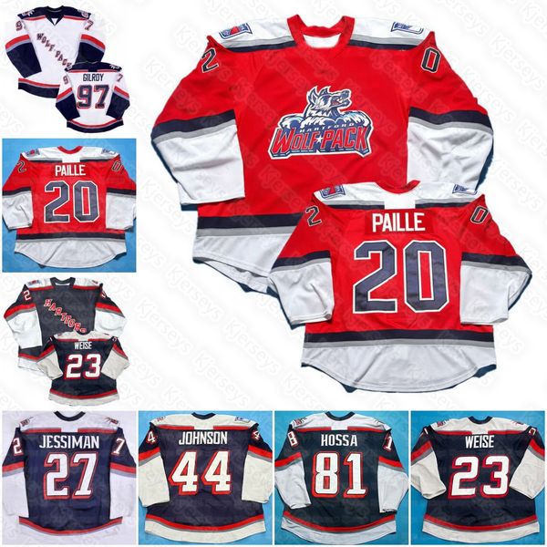 

97 matt gilroy hartford wolfpack jersey dale weise aaron johnson hugh jessiman daniel paille boo nieves tomas kundratek andres ambuh owens b, Black;red