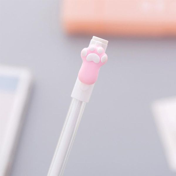 

gel pens 4pcs blue pink white cat scratch claw pen 0.5mm ballpoint black ink for writing stationery office school supplies h6534