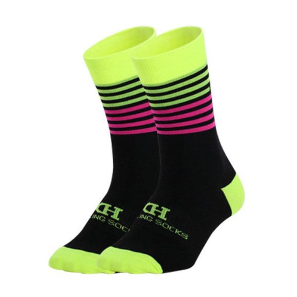 

professional cycling socks high cool tall mountain bike outdoor sport compressirunning discount sports, Black