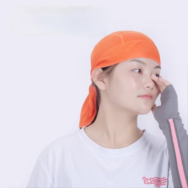 

men head bandana female cap cycling headbands sport men's summer running headscarf biker hat hood wraps m372 caps & masks, Black