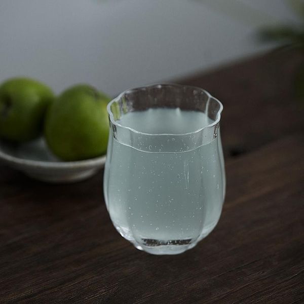 

creative flower glass cup cute nordic reusable transparent simple modern canecas divertidas kitchen bar bl50bl wine glasses