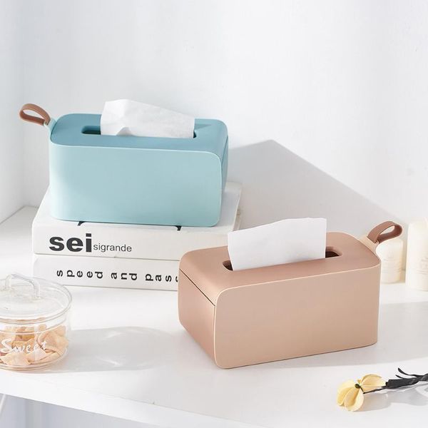 

tissue boxes & napkins nordic style plastic box paper towel case household car home table decor organizer supplies servet