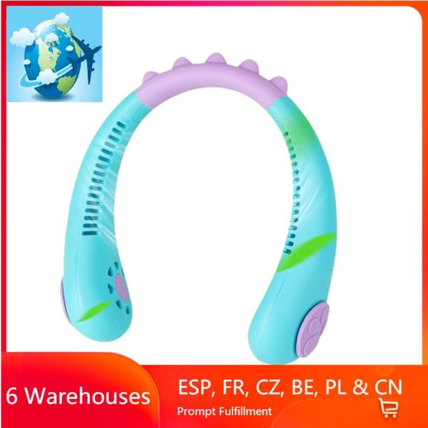 

electric fans neck fan kids bladeless rechargeable portable sports lazy air cooler cooling mini wearable neckband children