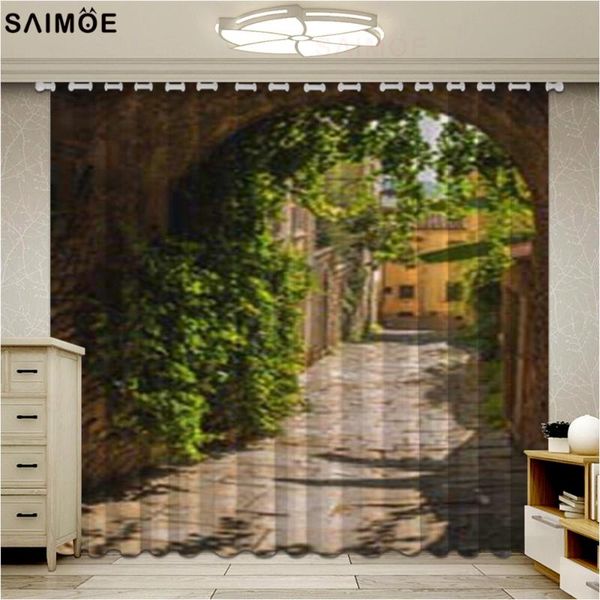 

curtain & drapes streets of old mediterranean window for living room middle age town european high culture italy po blackout curtains