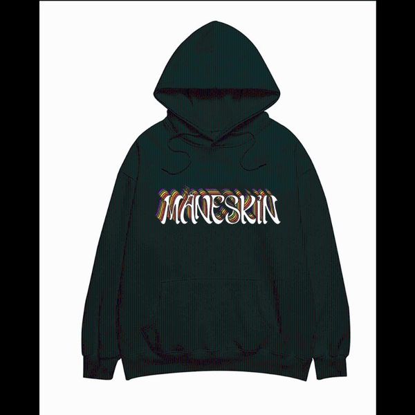 

men's hoodies & sweatshirts maneskin sports hoodie street harajuku clothing fashion oversized pullover clothes, Black