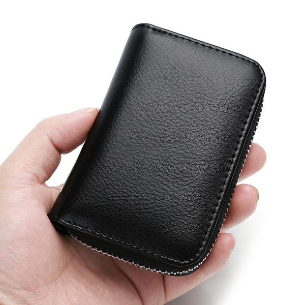 

card holders fashion holder for men and women, holders, all-in-one bag, multifunctional large-capacity zipper small coin purse, Brown;gray
