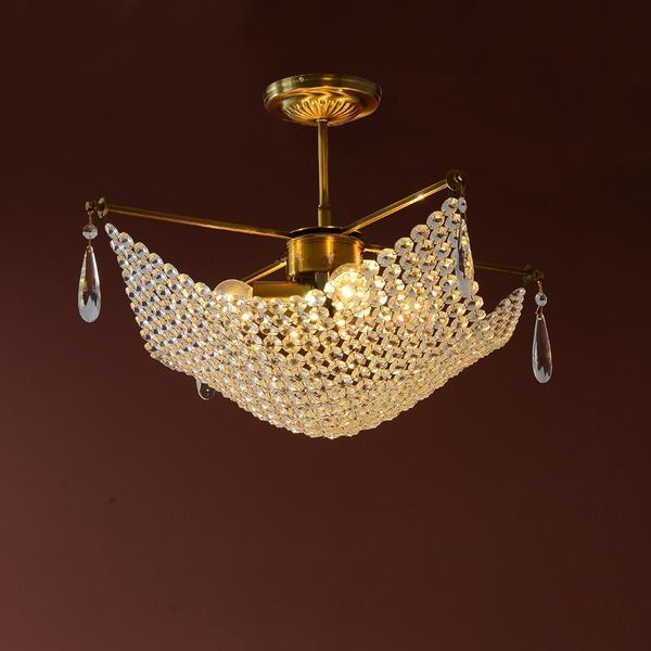 

pendant lamps post modern light luxury chandelier simple living room crystal lamp k9 dining lights european style led