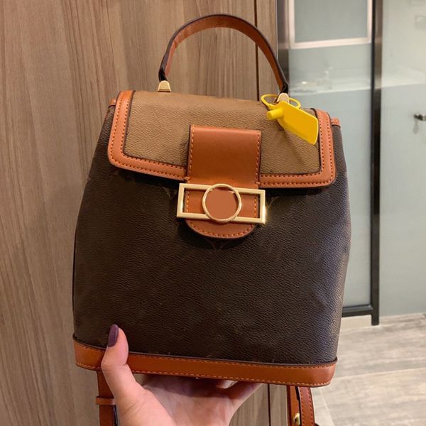 

women backpack travel bag school bags handbags purses fashion hasp large capacity letter genuine leather patchwork, Red;black