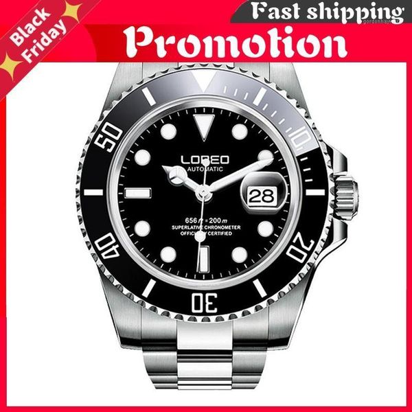 

wristwatches diving men military sport watches men's automatic mechanical clock waterproof 200m date wristwatch reloj, Slivery;brown