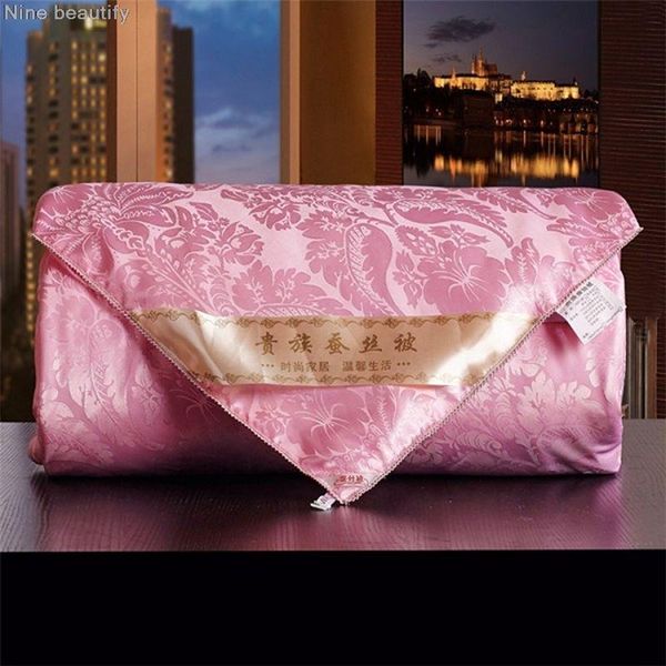 

comforters & sets blankets quilts bedding natural silk pink white 2-4kg weight tribute manual copy pretty 100%silk