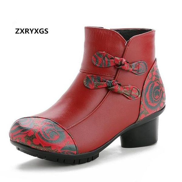 

boots 2021 printing spell color bow winter cotton fashion shoes woman ankle genuine leather for women snow, Black