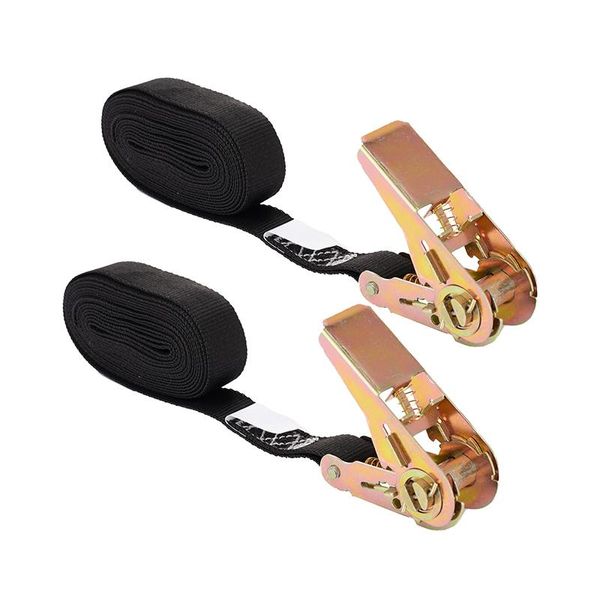 

rafts/inflatable boats 2pcs 3.6m heavy duty tie down cargo ratchet strap belt luggage lashing strong with buckle for car bike kayak