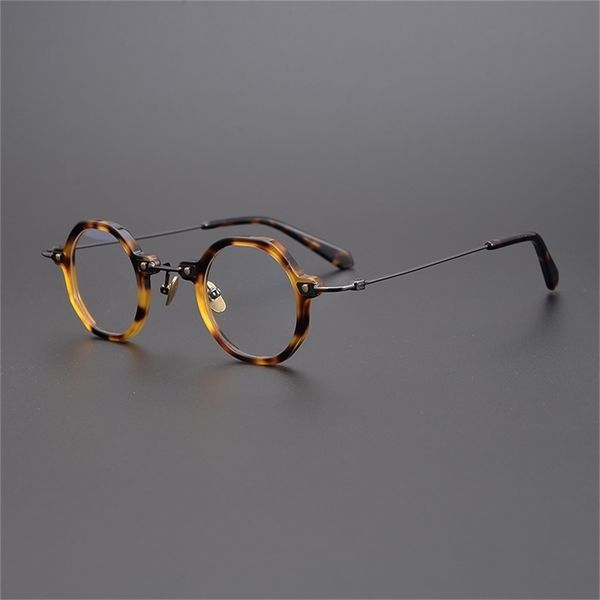 

80% off wholesale elegant transparent color high-grade irregular round glasses full frame literary myopia men and women don't pick face, White;black
