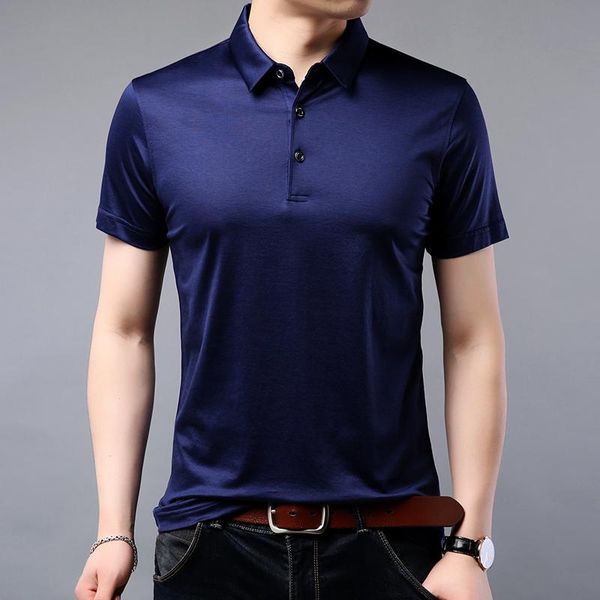 

men's t-shirts 2021 summer tees men lapel short sleeve t shirt qwe9715, White;black
