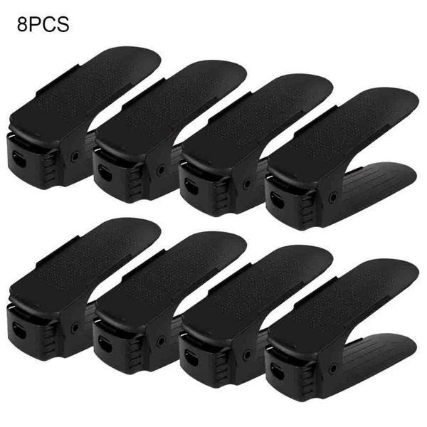 

clothing & wardrobe storage 8pcs adjustab double shoe organizer modern cleaning shoes rack plastic living organizers shoebox stand shelf