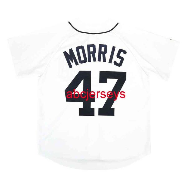 

stitched custom jack morris home white jersey add name number baseball jersey, Black