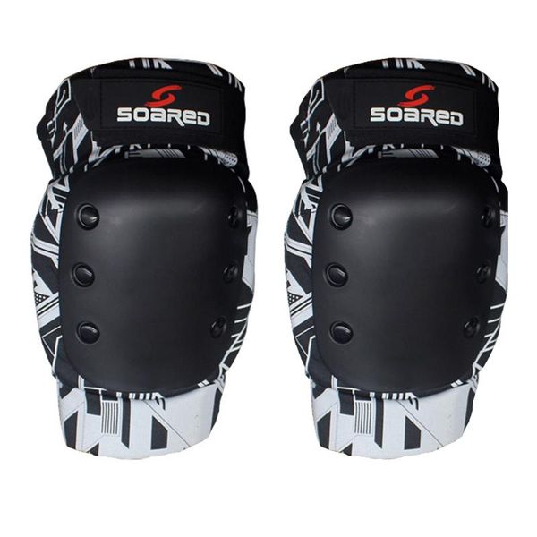 

elbow & knee pads 1pair ergonomic skiing pad elastic winter thickened adjustable support outdoor sports kids protection gear, Black;gray