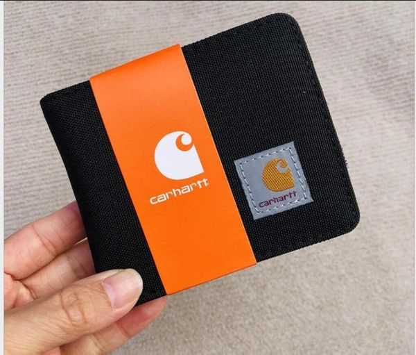 

women wallet short carharunise nylon cloth men casual student wallets youth purse business card holder waterproof small, Red;black