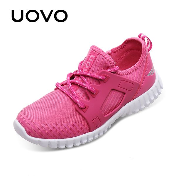 

uovo new kids stylish sneakers lace-up closure light-weigth comfortable girls shoes eur #31-37