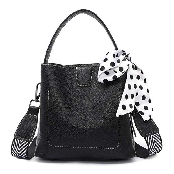 

cross body genuine leather totes bag head layer cowhide litchi grain women handbags fashion crossbody bags female shoulder