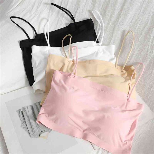 

underwear lingerie tube womens camis bra bandeau cotton summer y2k basic, White