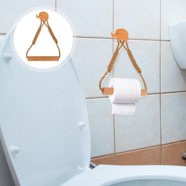 

toilet paper holders 1pc novel elephant roll rack rope tissue holder wall-mounted