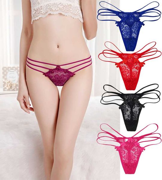 

women's panties 1pcs ladies thong seamless cotton crotch briefs girls fashion 87395, Black;pink