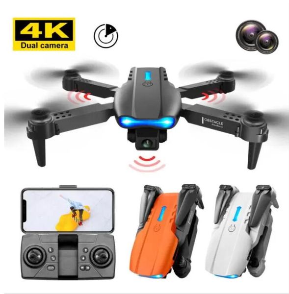 E99 PRO Drone Profissional 4K HD Câmera Dupla Uav Inteligente Evitar Obstáculos Automático Altura Dobrável Mantém Mini Quadcopter 2023 Melhor qualidade