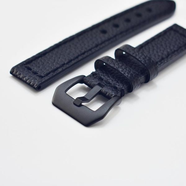 

watch bands handmade vintage black 20mm strap comfort 2021, Black;brown