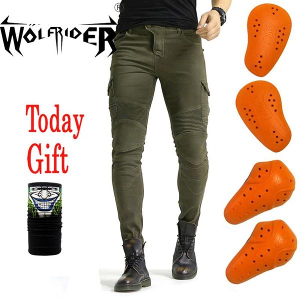 

summer men motorcycle riding pants protective motocross racing denim jeans ride hi-06 apparel