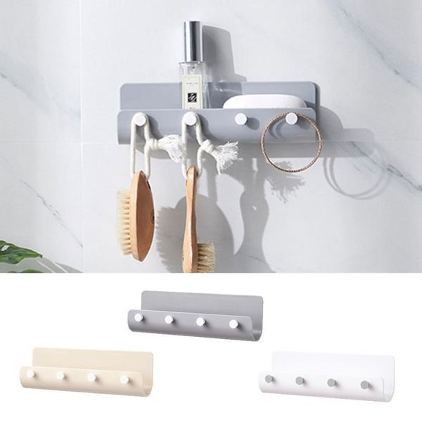 

hooks & rails bathroom wall-mounted towel hook punch-single small multi-purpose wall coat rack holder
