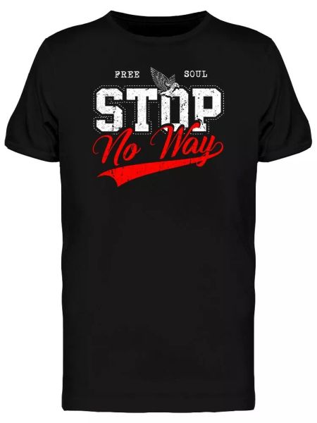 

sno way graphic men's tee -image by shutterstock, White;black
