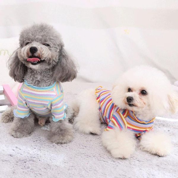 

dog apparel pet clothes puppy vest t-shirt shirt cute rainbow pajamas cat winter ubranka dla psa dogs clothing ropa perro