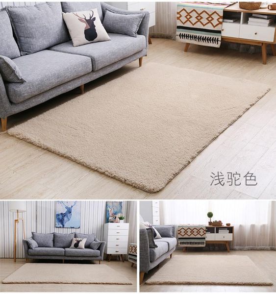 

carpets cashmere pure color carpet bedside blanket pad density thicken rugs doormat parlor foyer bedroom floor mat