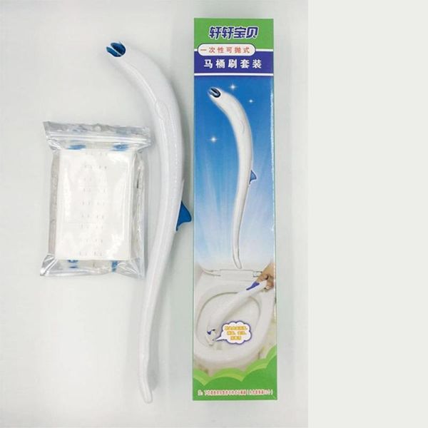 

toilet brush set disposable head replacement wall without dead corner bathroom cleaning bath accessory