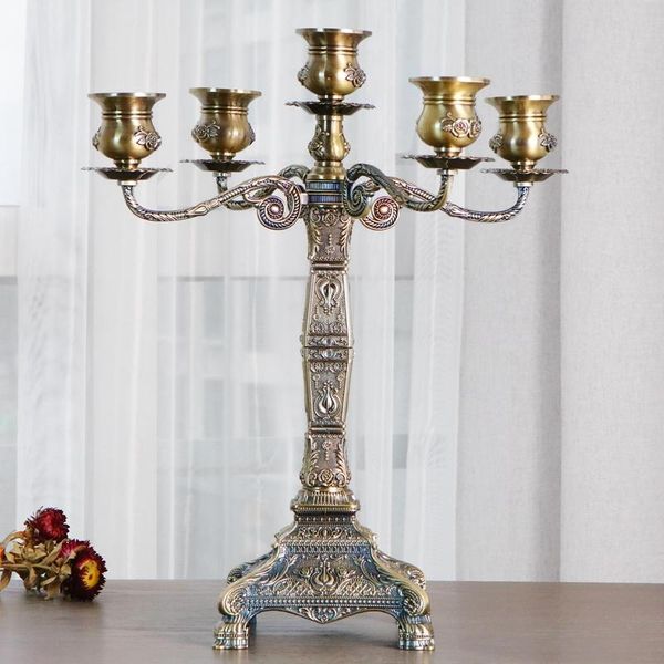

candle holders metal 5-arms holder wedding candelabra candlesticks stand table centerpiece event decoration
