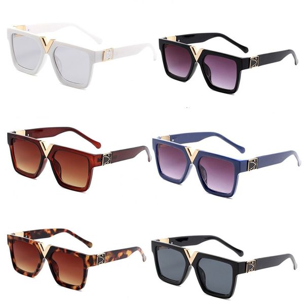 2371 Toptan Tasarımcı Güneş Gözlüğü Orijinal Gözlük Plaj Dış Mekan Shades PC Çerçevesi Moda Klasik Bayan Kadın ve Erkekler için Aynalar Koruma Güneş Gözlükleri Unisex