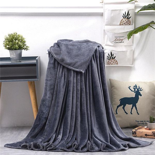 

blankets soild color blanket coral fleece throw portable washable soft beds kids gift sofa quilts bedspread drop