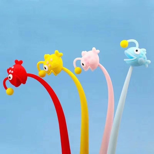 

gel pens 10 pcs/lot creative lantern fish pen cute 0.5 mm signature school office writing supplies promotional gift