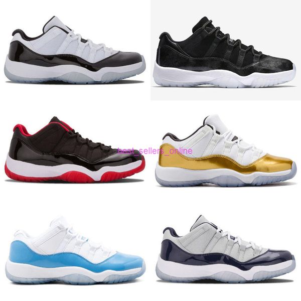 

11 prom night gym red midnight wholesale navy black stingray bred concord space jam shoes 11s mens womens kids retro basketball sneaker