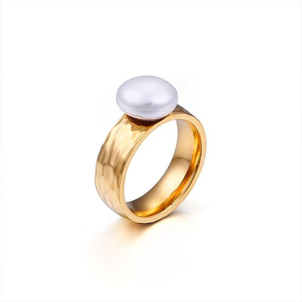 

mirrors fashion jewelry 6mm pearl ring, shell beads simple temperament ring