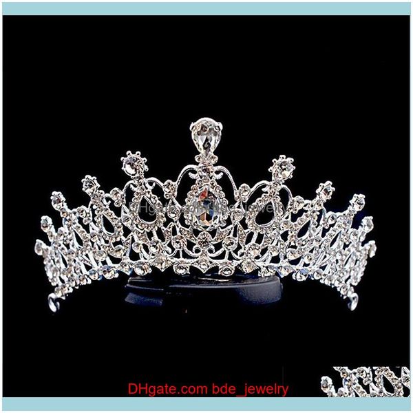 

hair jewelry jewelryhair clips & barrettes luxury rhinestone beads baroque heart bridal tiara crown crystal diadem veil tiaras wedding aesso, Golden;silver