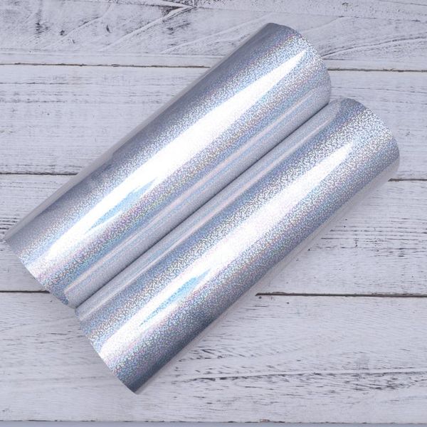 

shining heat transfer paper holographic glitter iron on sheets for t-shirts and silver gift wrap